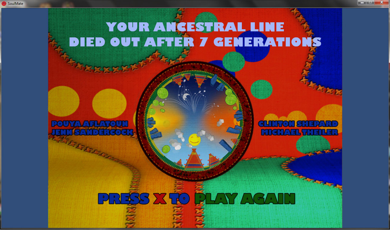 End game screen