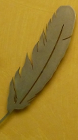 Feather brooch