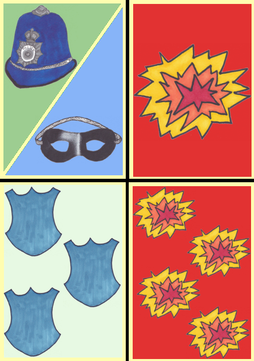 Cops and Robbers Example cards