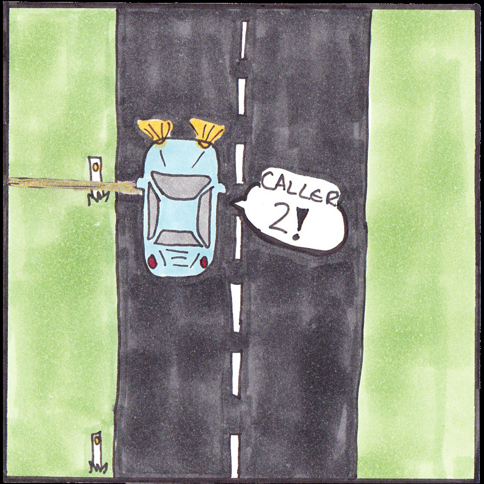 Caller continues to count markers.