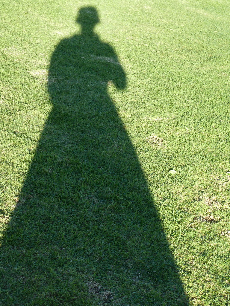 Shadows while bowling in Sydney, Australia
