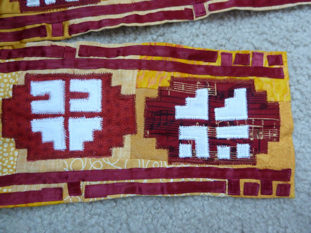 Ends of scarf