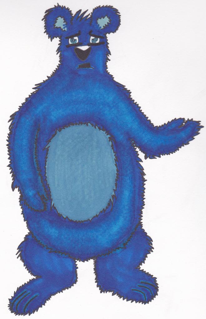 Bolingo, a blue monster