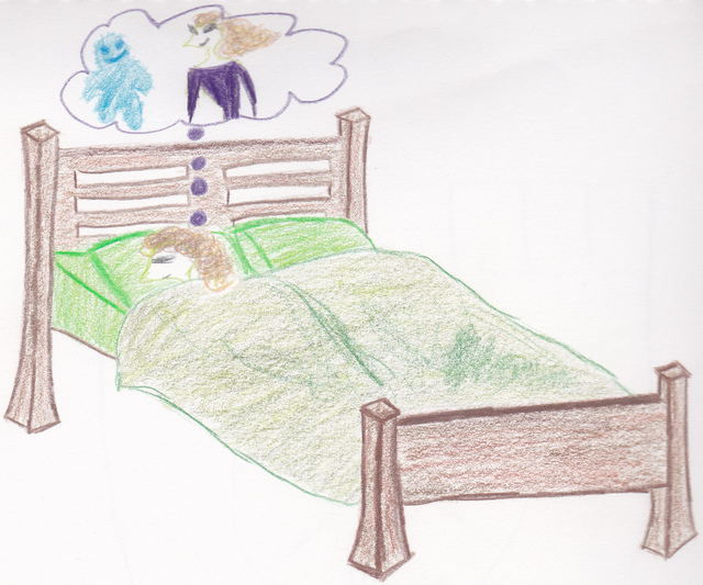 In bed dreaming