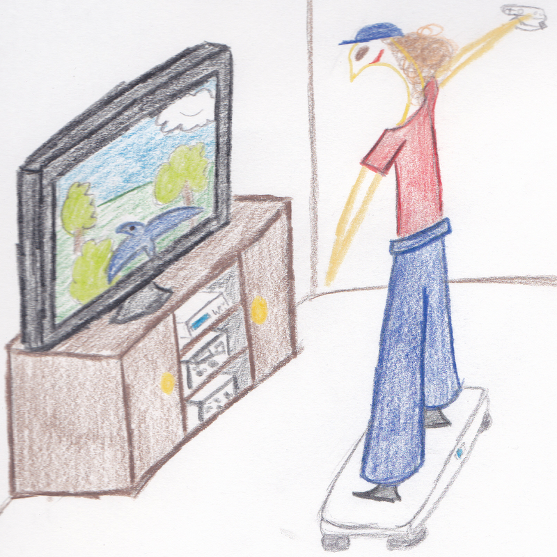 Flying using the Wii Balance board