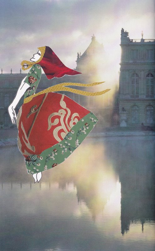 Girl floating through Versailles